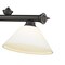 Z-Lite Cordon 3 Light Billiard, Bronze & Matte Opal 2306-3BRZ-AMO14 - alternate 3
